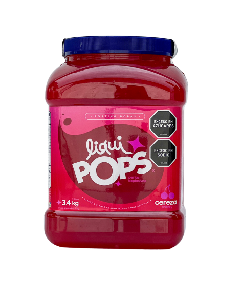 LiquiPops — perlas explosivas liquipops sabor a cereza x 3400 gr  1
